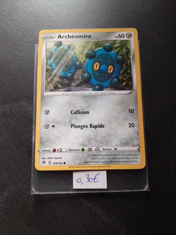 Carte Pokémon Archéomire 129/192