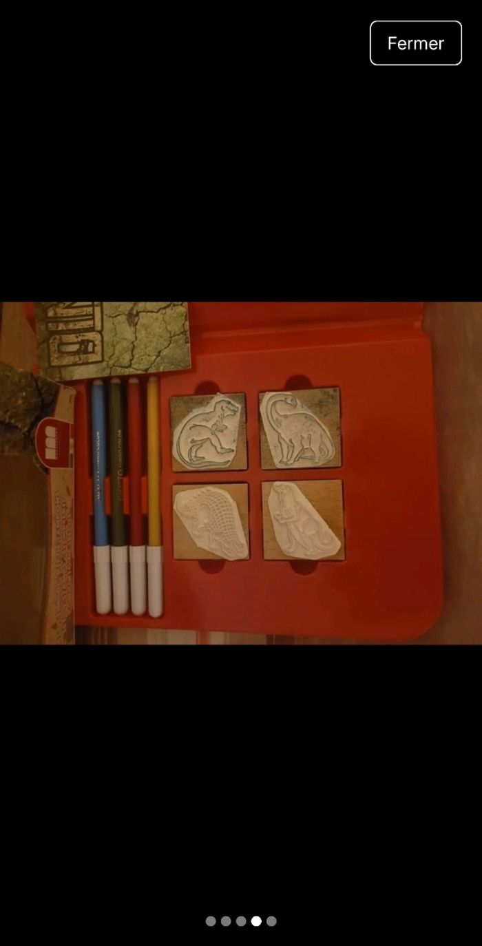 Petit kit dinosaure fourniture à dessin - photo numéro 4