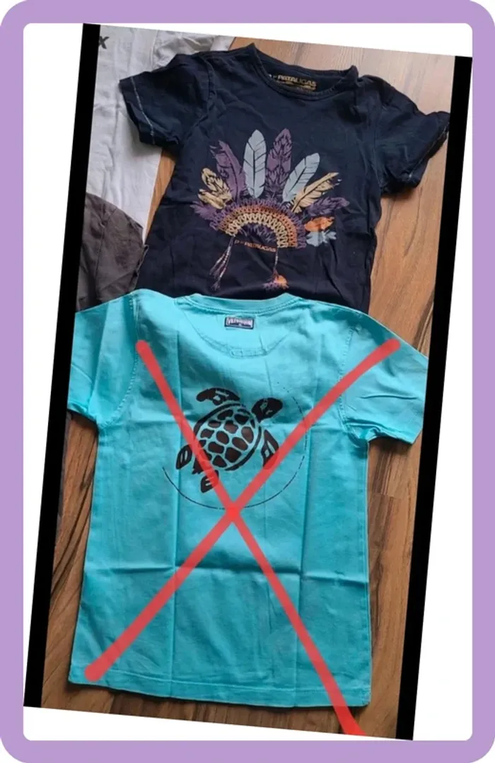 Lot de 4 t-shirts courts 8 ans - photo numéro 5