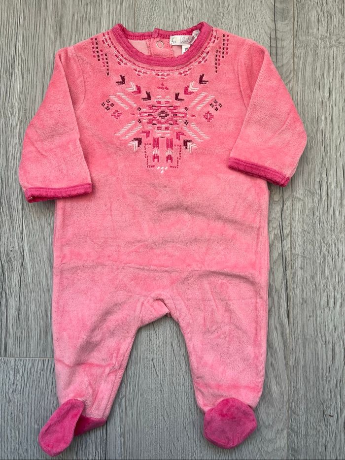 Pyjama rose bébé Kitchoun – 3 mois / 60 cm 🌸 - photo numéro 2