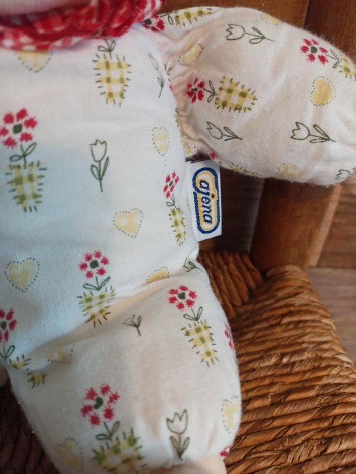 Peluche ours Ajena fleurs tbe - photo numéro 3