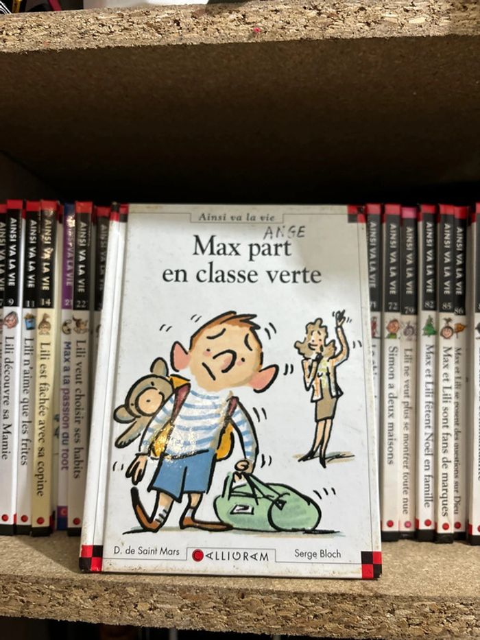 Livre Max part en classe verte