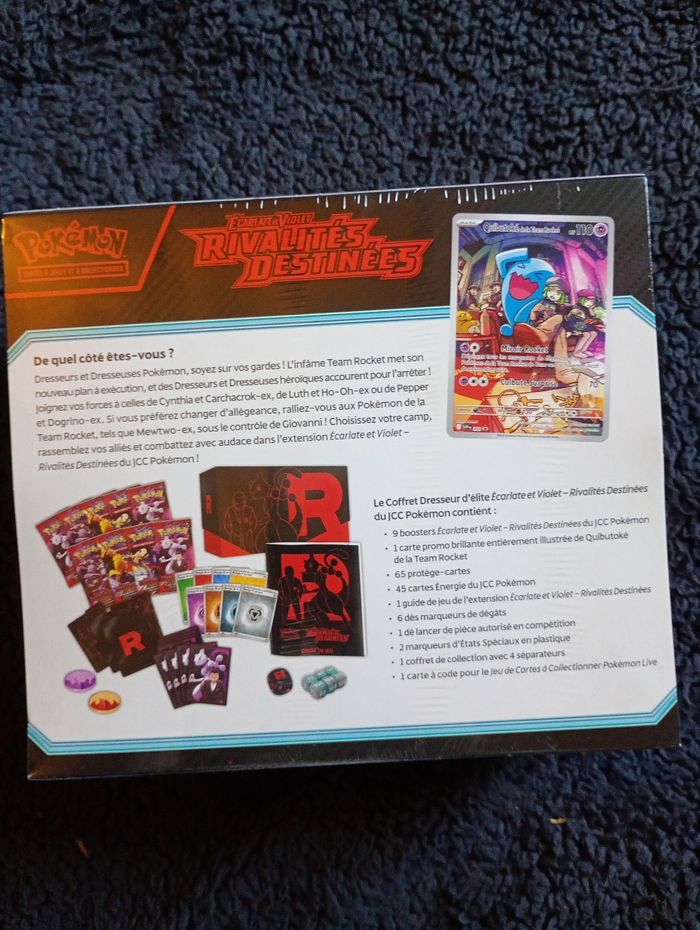 Pokémon Coffret Dresseur d’Élite Rivalités Destinées FR – Neuf Scellé - photo numéro 2