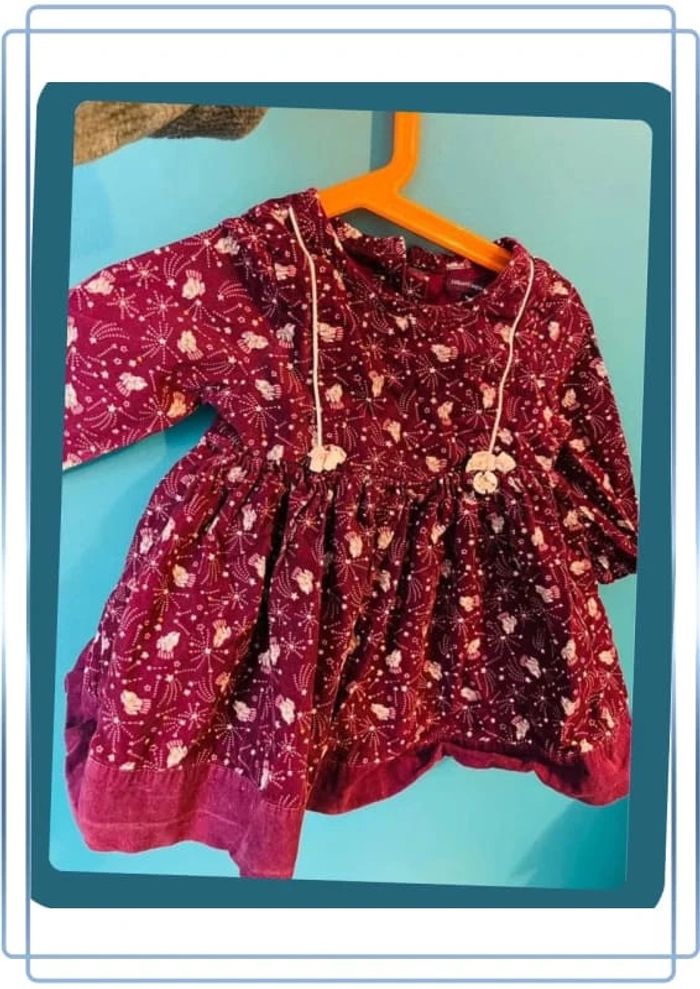 Magnifique robe doublée 12 mois Sergent major