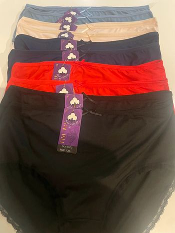 10 culottes dentelle Fine Woman coton stretch XXL