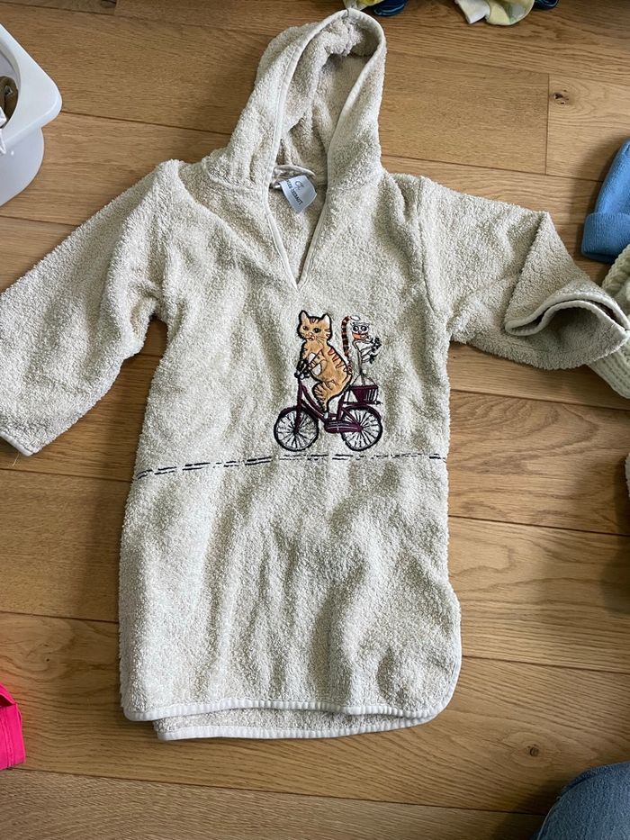 Poncho de bain chat vélo