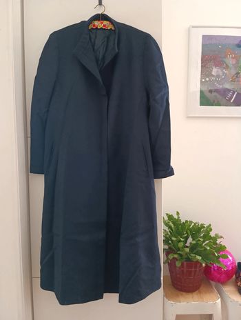 Manteau long marine vintage