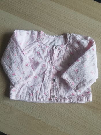 Veste rose 3 mois Petit Bateau