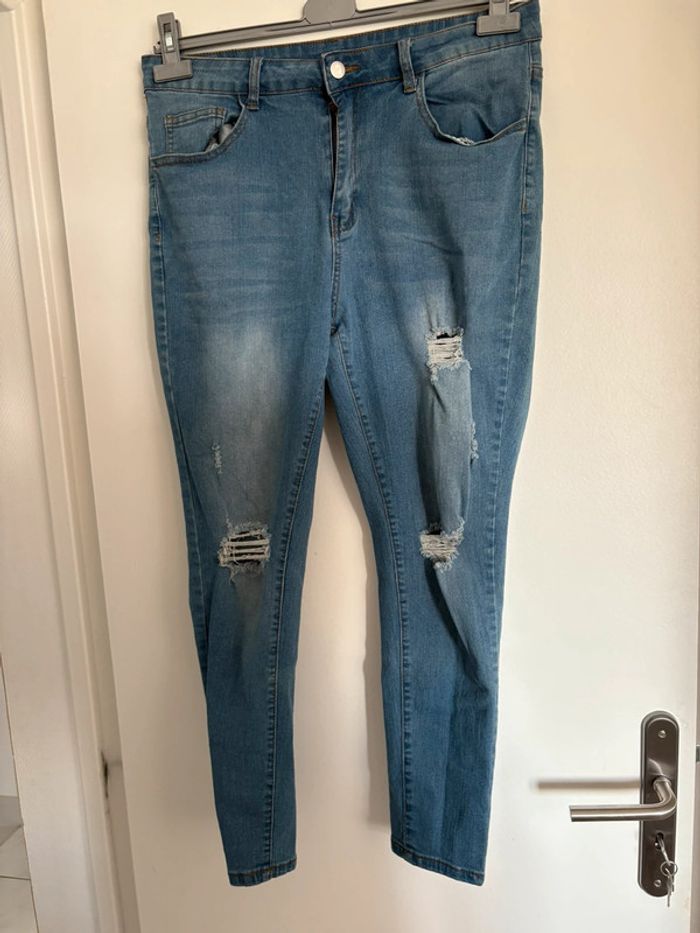 LOT de 2 Jeans Skinny Déchirés Shein - Taille 1XL - photo numéro 5