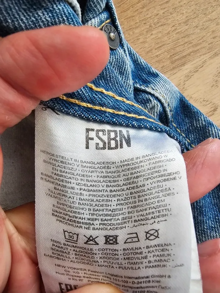Short jean bleu FSBN homme taille M - photo numéro 9
