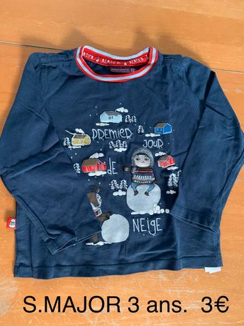 T-shirt garçon sergent major 3 ans