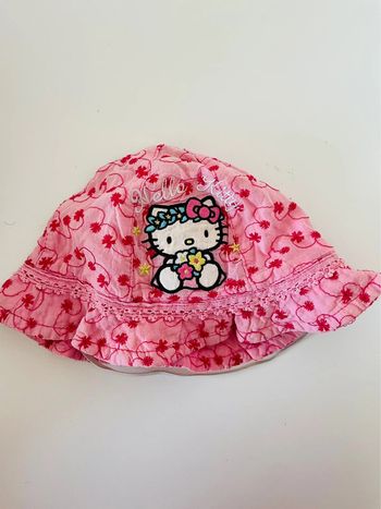 Chapeau été bébé fille hello kitty taille 50