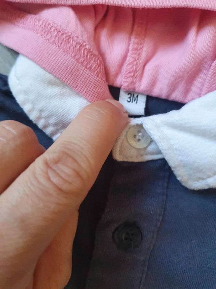 Maillot t-shirt polo 3mois - photo numéro 2