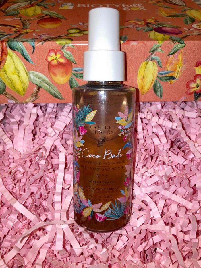 Eau fraîche hydratante Coco Bali Camille flores Beebs