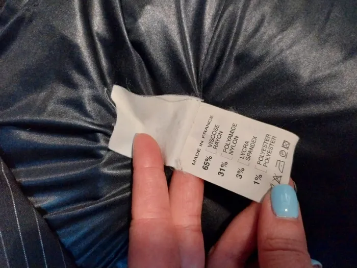 Veste blazer rayée noir et blanc Plein Sud 40 - photo numéro 5