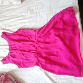 Robe rose mi longue