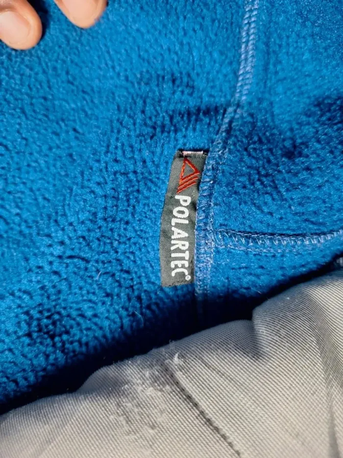 Veste polaire The North Face femme XL – Bleu à capuche – brodé (614) - photo numéro 9