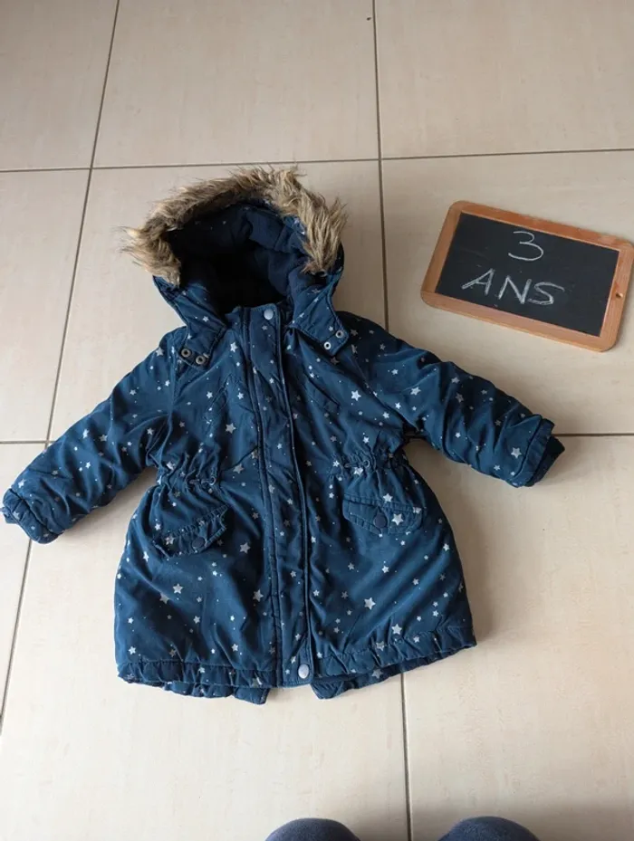 Parka 2 en 1 étoiles Verbaudet 3 ans