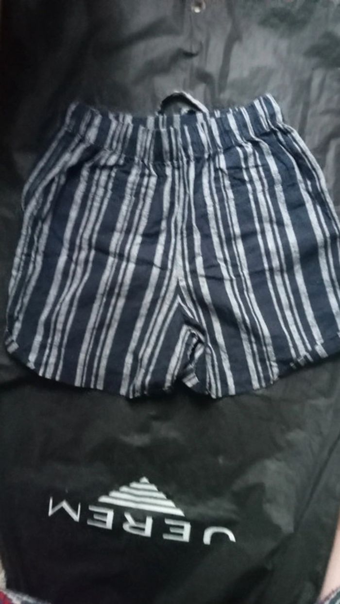 Short rayé fluide  47% cotton - photo numéro 2