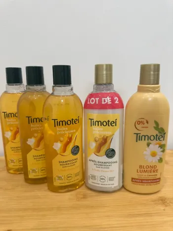 Shampooing et après shampooing timotei