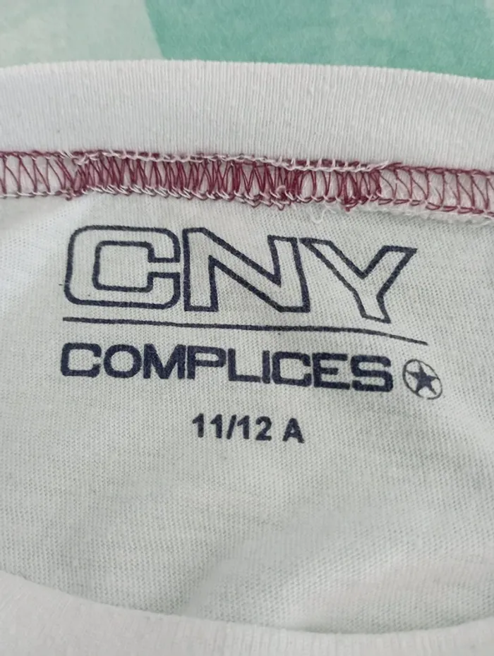 T-Shirt Complice blanc 11/12 ans - photo numéro 3