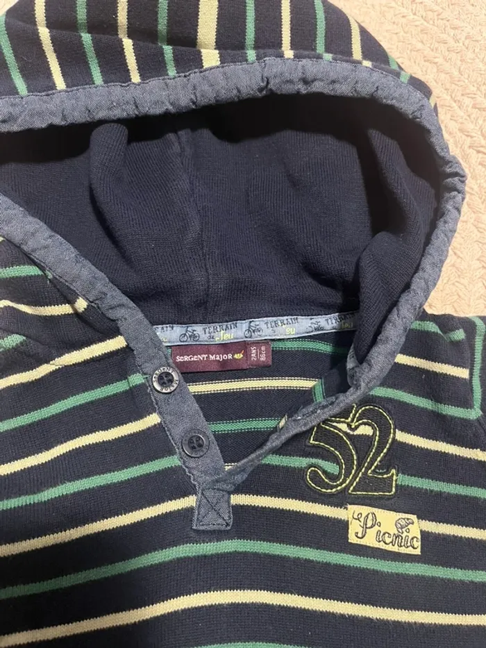 Pull à capuche sergent major 86 cm - photo numéro 3