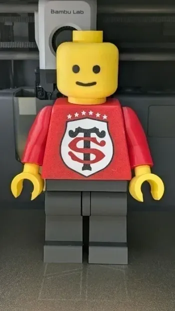 Figurine facon briques - Environ 20 cm - Stade toulousain