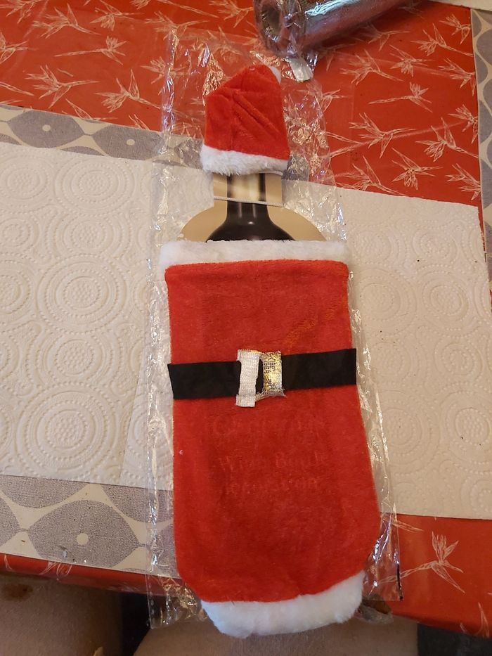 Housse bouteille Noël