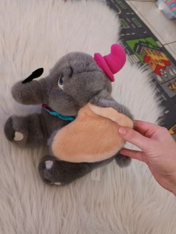 Peluche dumbo disneyland paris vintage - photo numéro 7
