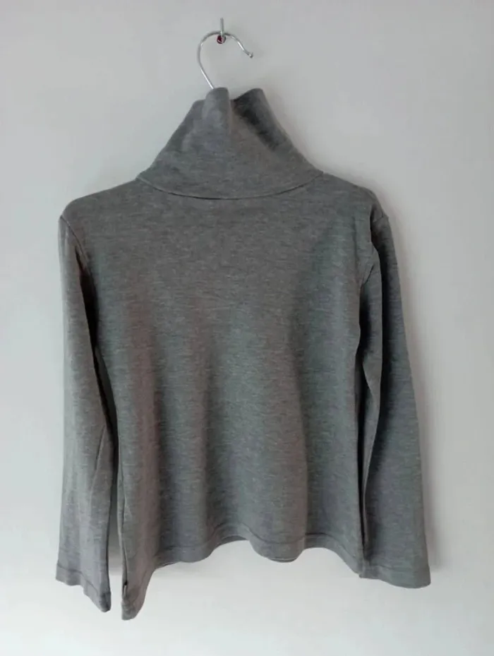 T-shirt col roulé gris chiné 5 ans Okaïdi - photo numéro 5