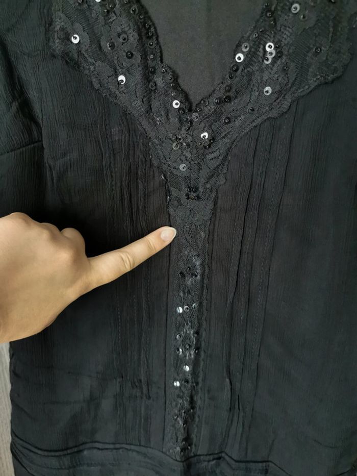 Robe noire à sequins - photo numéro 7