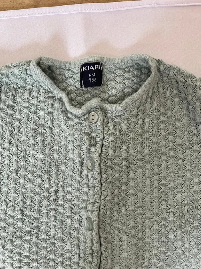 Ensemble bébé fille Kiabi – Salopette 9 mois + Veste 6 mois - photo numéro 3