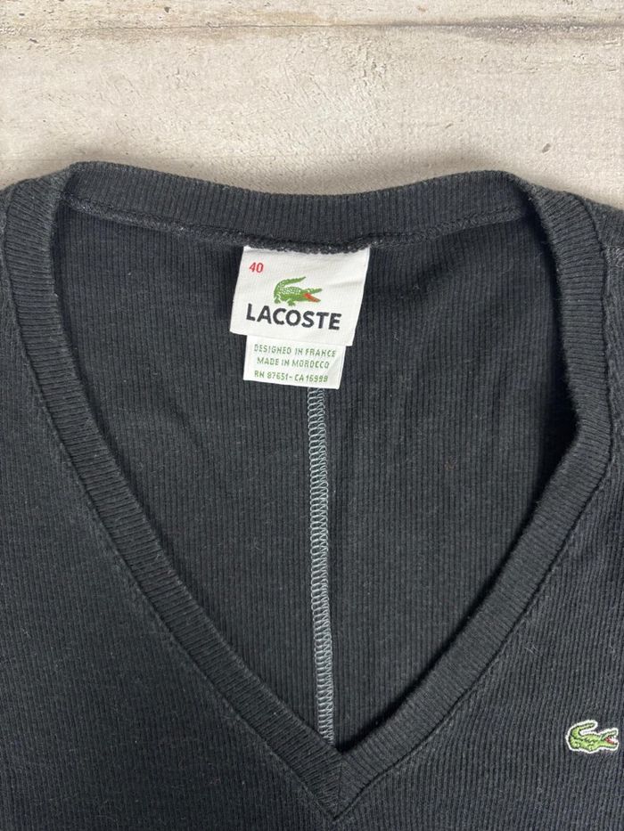 Sweat pull Lacoste femmes noir taille 40 ou L - photo numéro 2