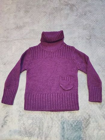 Pull épais col roulé 2 ans