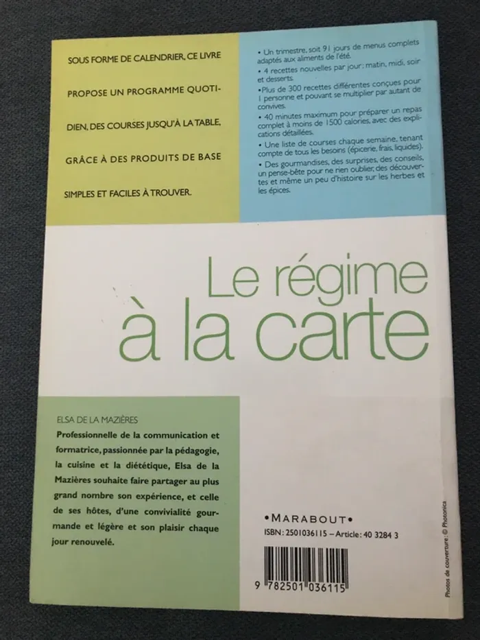 Livre : Le régime à la carte - photo numéro 2