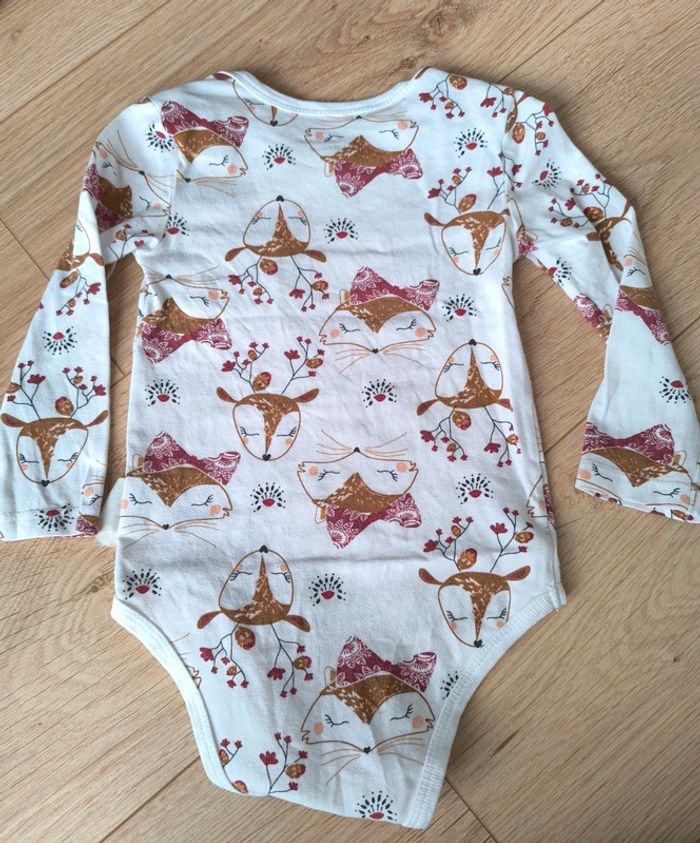 Lot de 2 bodies fille thème Renard Petit Béguin - Taille 24 mois 92cm - photo numéro 9