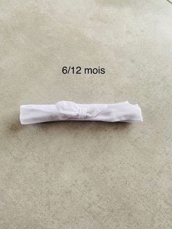 Bandeau 6/12 mois blanc