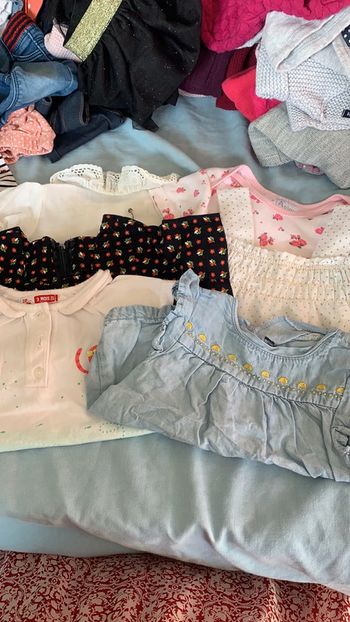 Lot 6 hauts manches courtes