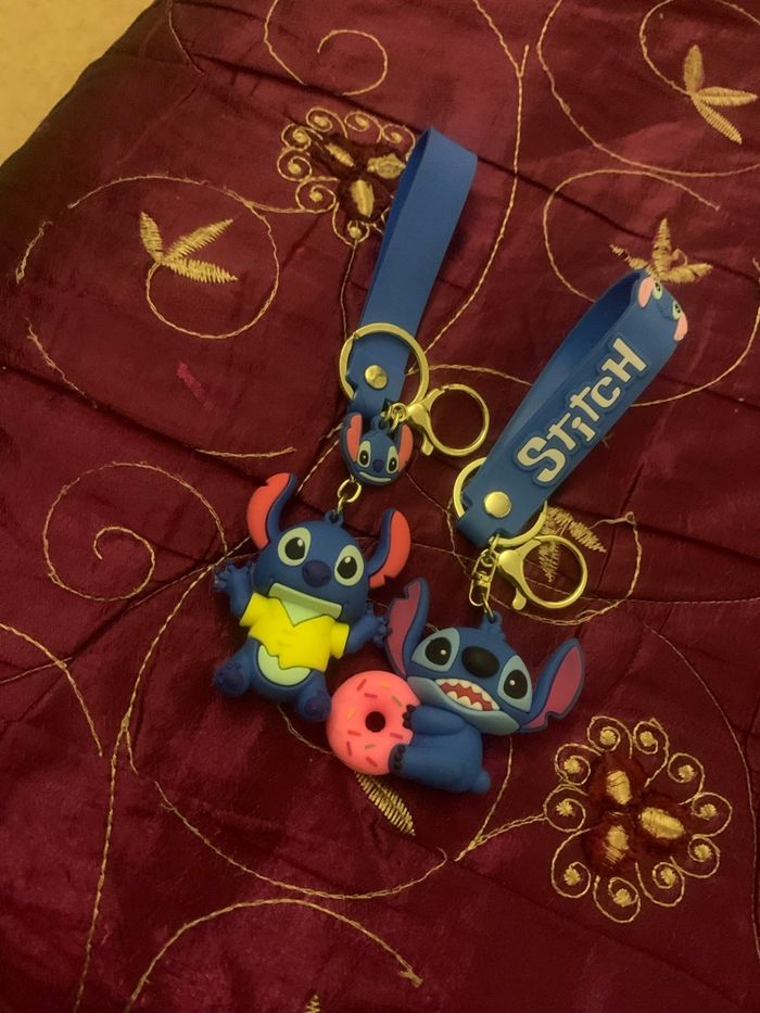 Lot de 2 porte clé Stich