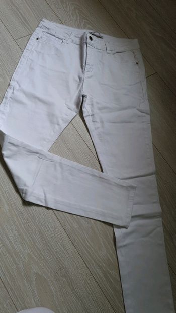 Jeans blanc femme