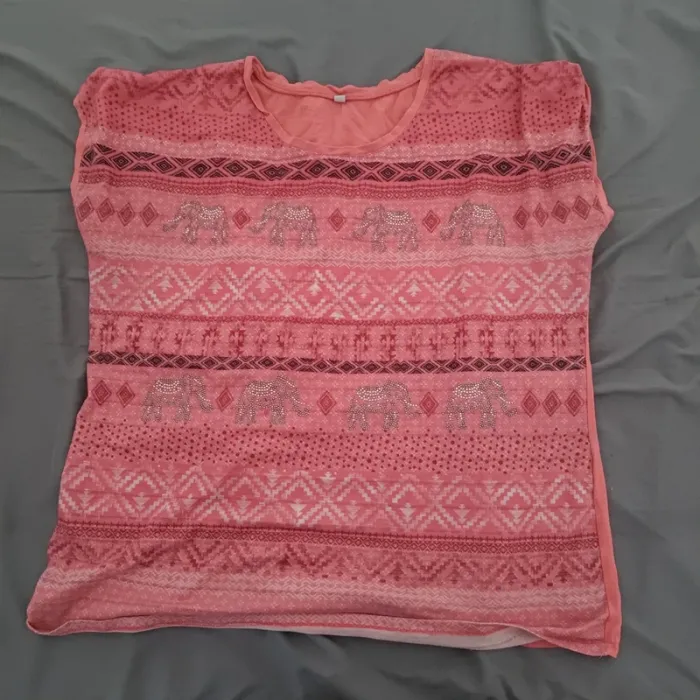 Tshirt T3 avec éléphants strass