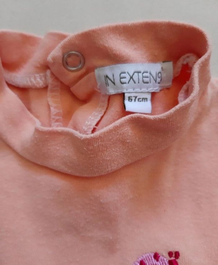 Lot de 2 pyjamas jaune et orange en coton - mi-saison / été - in extenso (6 mois) - photo numéro 8