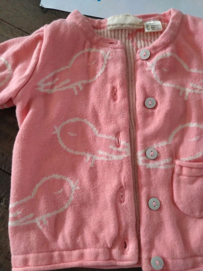 Ensemble pantalon de jogging et gilet lupilu bébé fille 6 mois - photo numéro 3