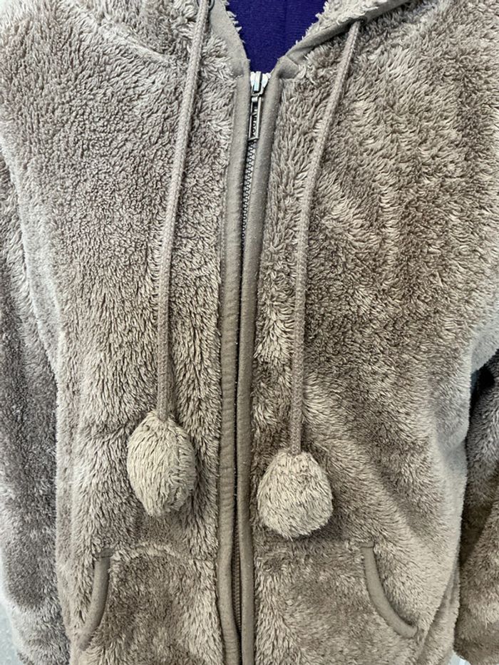 Veste ourson taupe à capuche Jessica XL - photo numéro 4