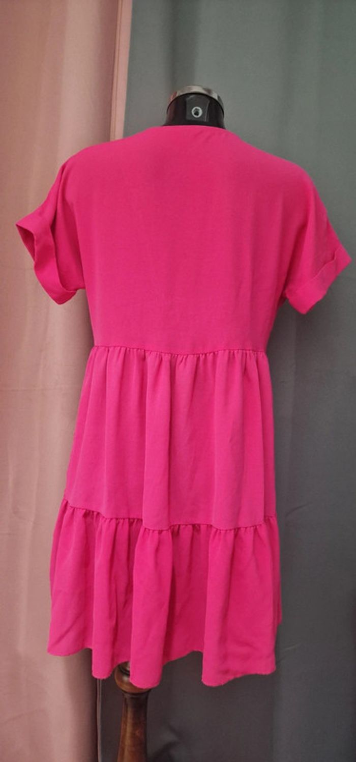 Robe rose manches courtes - photo numéro 3