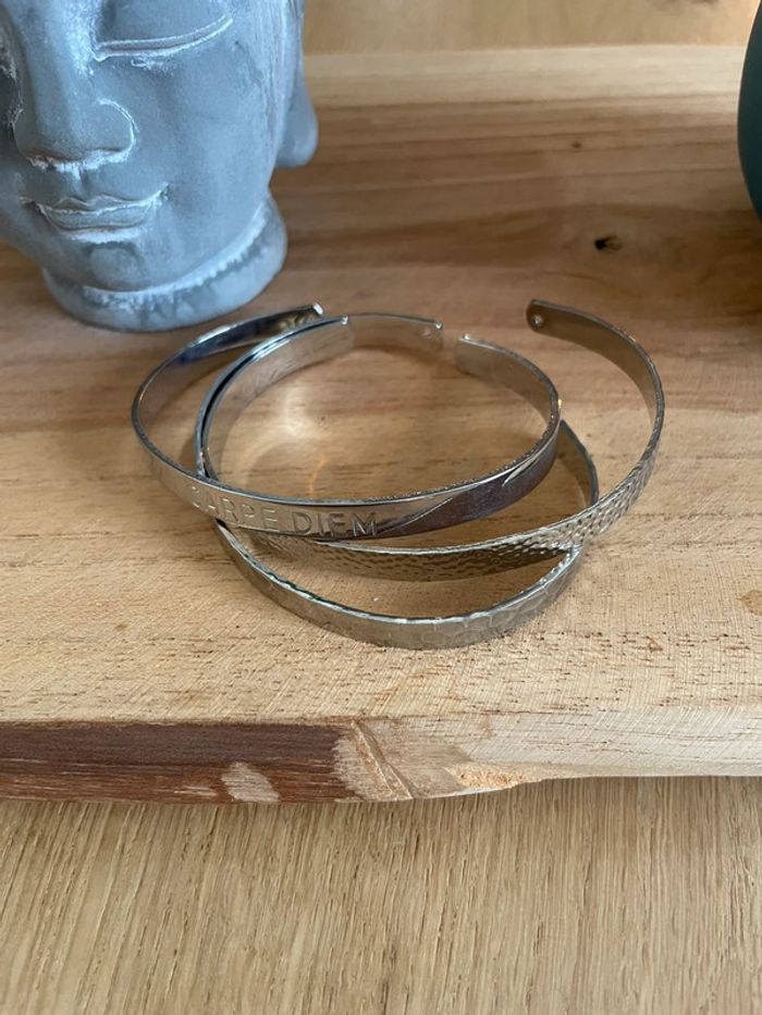 3 bracelets manchette - photo numéro 2