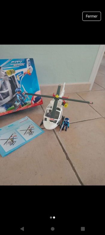 Hélicoptère playmobil