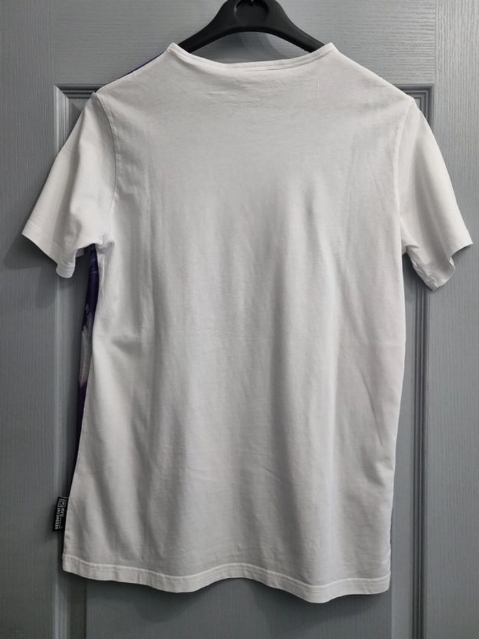 T-shirt à manches courtes style basket - blanc et violet - 16 ans - Besomeone - photo numéro 3