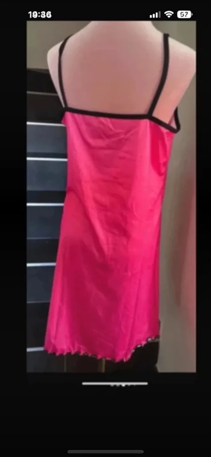 Chemise nuit neuve bretelles t L - photo numéro 2