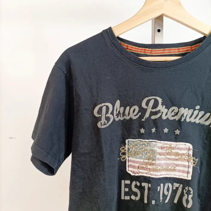 Tshirt noir imprimé USA Harry Landers Taille M homme A872 - photo numéro 3